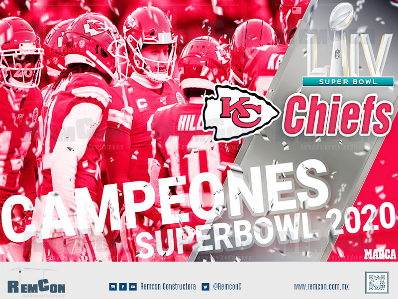 RemconC's tweet image. Felicidades a los KC Chiefs  por su logro #kcchiefs #patrickmahomes15 #superbowl2020 #kansascitycampeón #remcon @marca