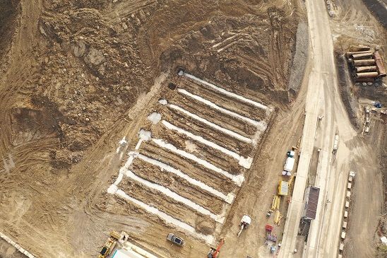 valtinee's tweet photo. Réalisation  du futur bâtiment de séchage des boues a l'usine de granulats de VICAT a   la coubaisse (Cne Tournefort06).
chantier pour le compte de VICAT https://t.co/zxrDBScJMJ