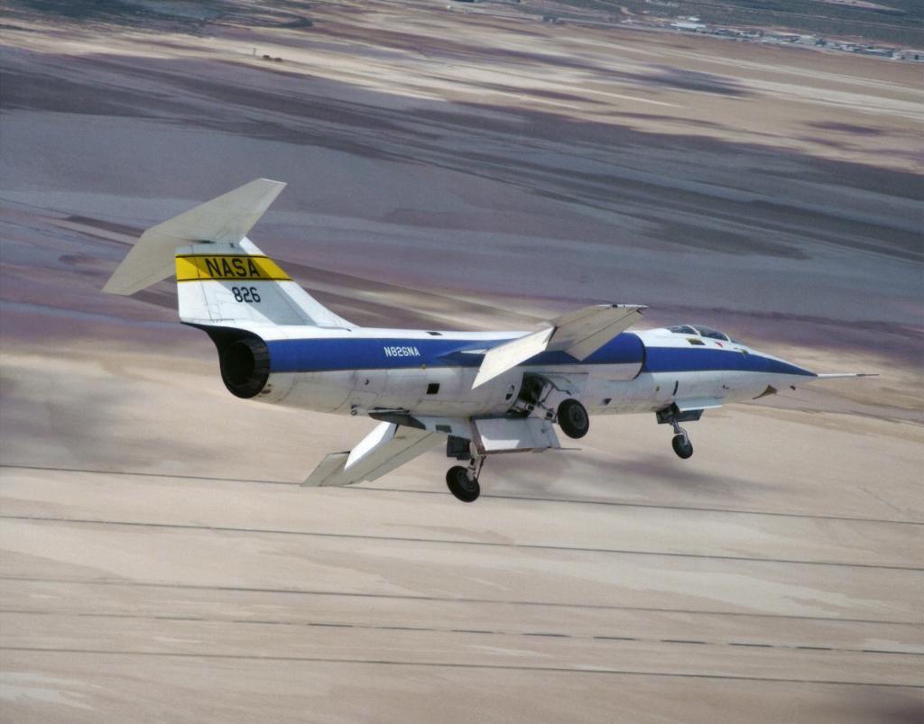 Airplane preparing for landing.