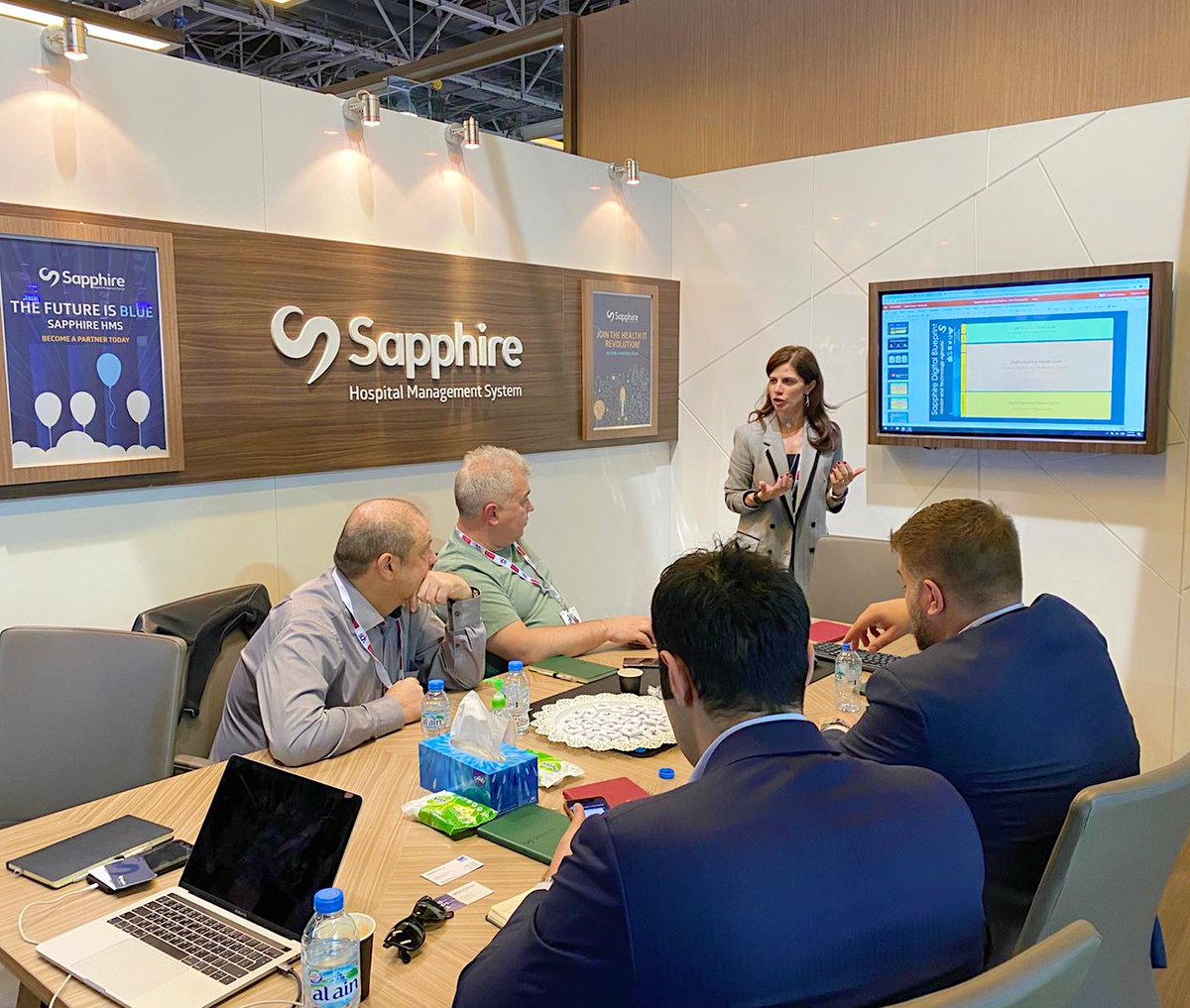 SapphireHMS's tweet photo. We were happy to present our HMS to various healthcare institutions from around the world at @Arab_Health 2020!

If you didn't get a chance to come by, you can email us at info@sapphirehms.com for more information.

#arabhealth #digitalhealth #healthit #healthcare https://t.co/AOunsNmmx7