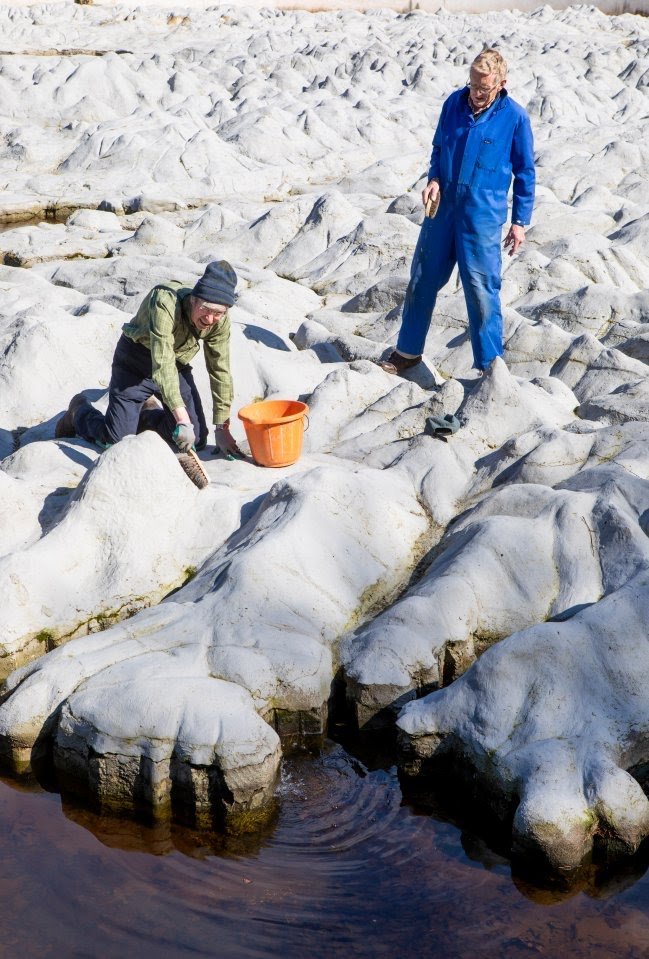 The map took six years to build and was not only accurately painted, but even had water pumped through it to represent the rivers and lochs of our country.Photo below during the recent restoration, via Media Scotland.