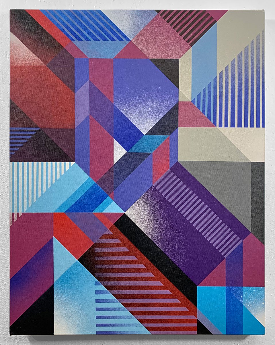 MWM_GRAPHICS's tweet photo. ◪ Isometric Geometry 2020.
Spraypaint on 22”x28" Canvas.
https://t.co/QzW6sY59BJ #IsoGeo #MattWMoore https://t.co/AcKr7nrzuO
