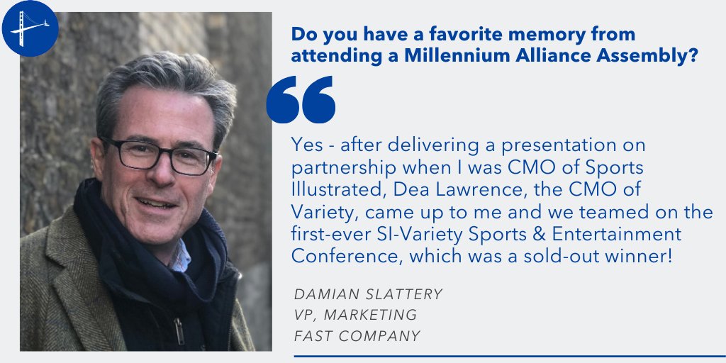 We are so appreciative of our Advisory Board Member <a href="/dslats/">Damian Slattery</a>, VP of Marketing at <a href="/FastCompany/">Fast Company</a>! Damian will be joining us in Las Vegas at our Digital Marketing Transformation and Transformational Retail Assemblies this March! #MillenniumLive