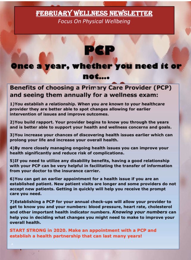 💥Hot off the presses ... read all about it 🔥 It’s the February #UPSWellness newsletter from <a href="/Karey50608644/">Karey</a> #UPSOccHealthNurses #startstrong in 2020 by making an appointment or finding a PCP #UPSCommCorner