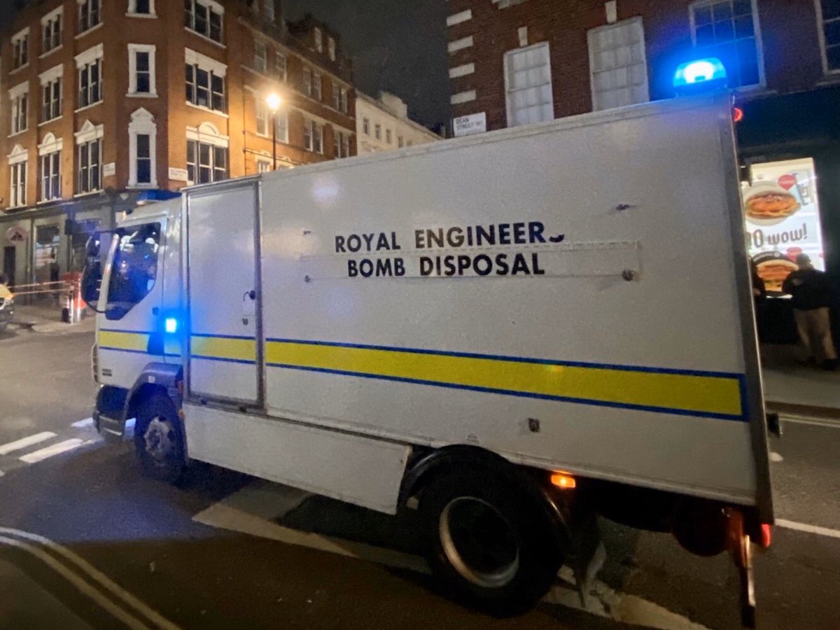 Royal Engineers Bomb Disposal Van in SoHo.