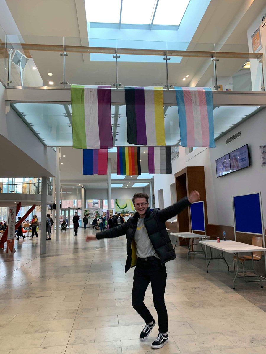 mrc_baker's tweet photo. A fun day working with @edgehillsu and the sabbs for our Pride week! #EHSUPride #LGBTQHistoryMonth https://t.co/eMBhDBMx3M