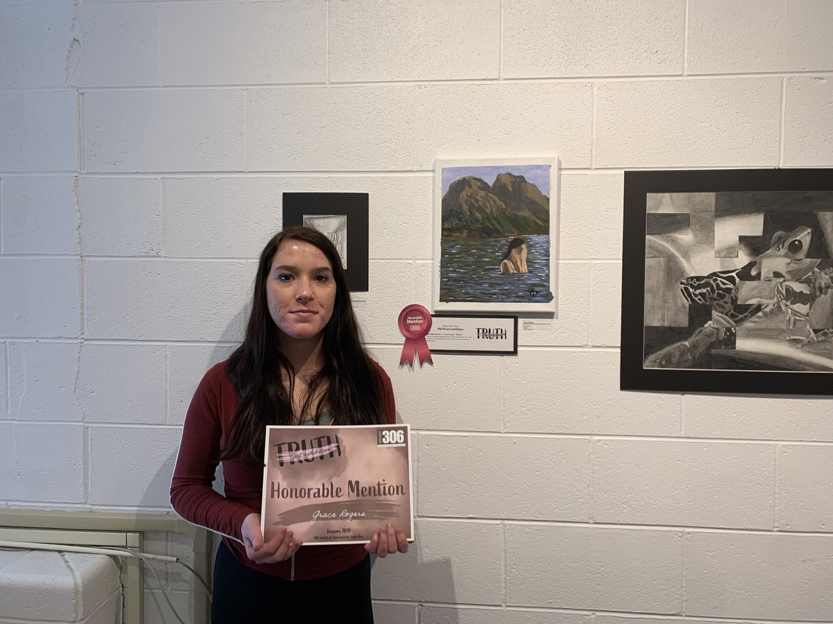 MrHennebry_lhs's tweet photo. Congratulations to our three honorable mention winners at the “Truth” Art Exhibition: Kailee Nunzio, Grace Rogers & Van Gaetto. #lemontart #lhsart #gallery306 https://t.co/ns0MijcSYW