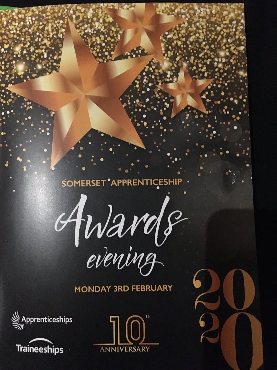 ChrisJSquire's tweet photo. We’re at the Somerset Apprenticeship Awards evening tonight ⁦@SomersetCouncil⁩ #SAA2020 https://t.co/vjIJnZVa5v