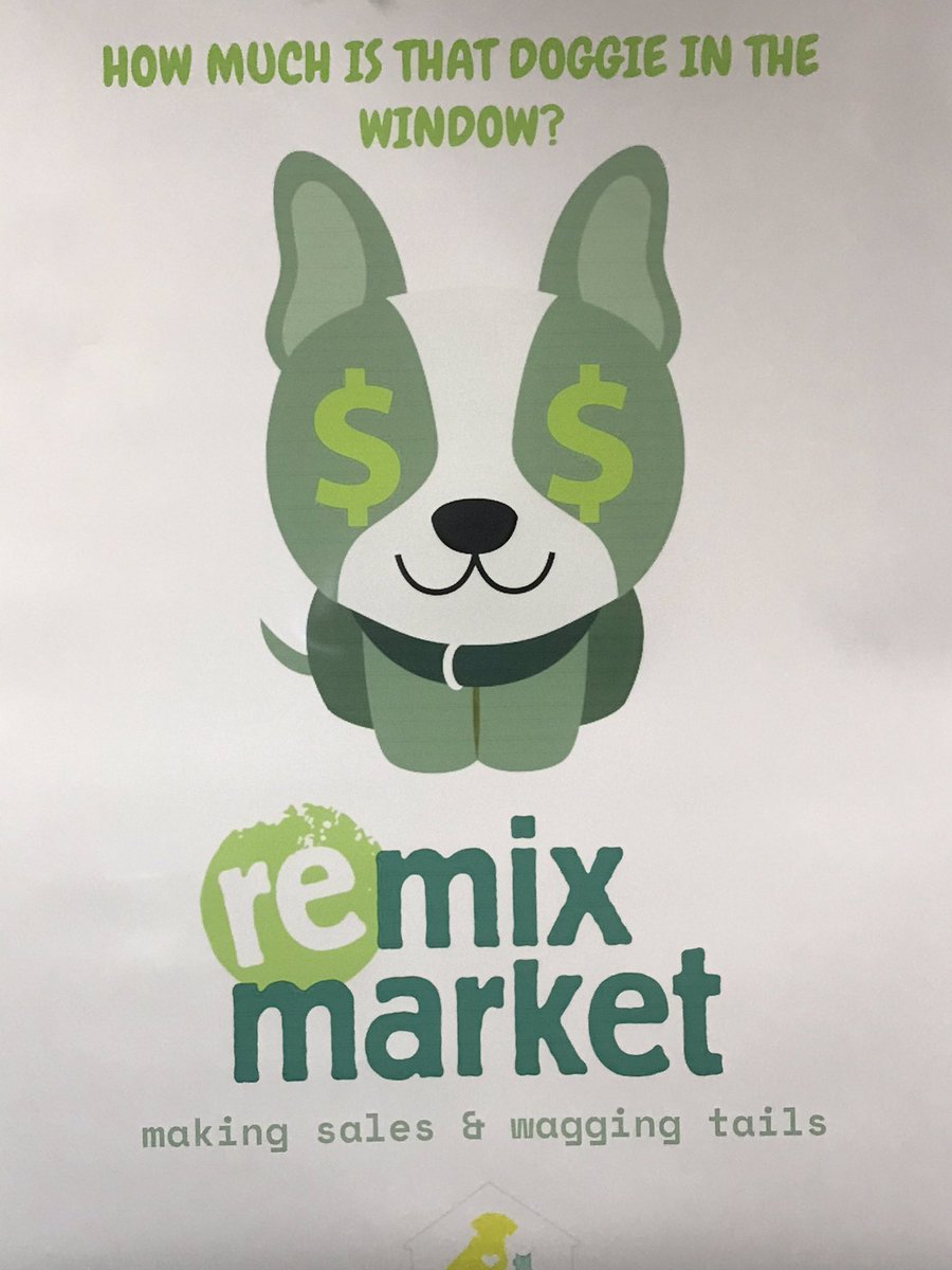 Room210Readers's tweet photo. Excited to reveal our next Remix 6 unit to the students today! “Remix Market” will blend a study of economics with a service learning project! Students will learn about non-profits &amp; businesses, while helping the Washington Area Humane Society along the way! @TeamNSIS https://t.co/kcZztrsx7z