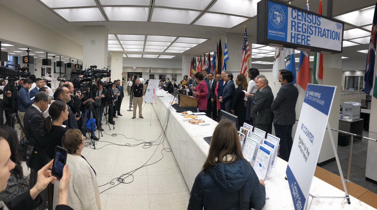 cookcountyclerk's tweet image. This morning I was invited to @CookCountyTreas for the unveiling of their dedicated census registration computer and to help spread awareness for #Census2020!

Help shape your community for the next 10 years and #BeCounted in the #CookCountyCensus. #twill

cookcountyil.gov/census