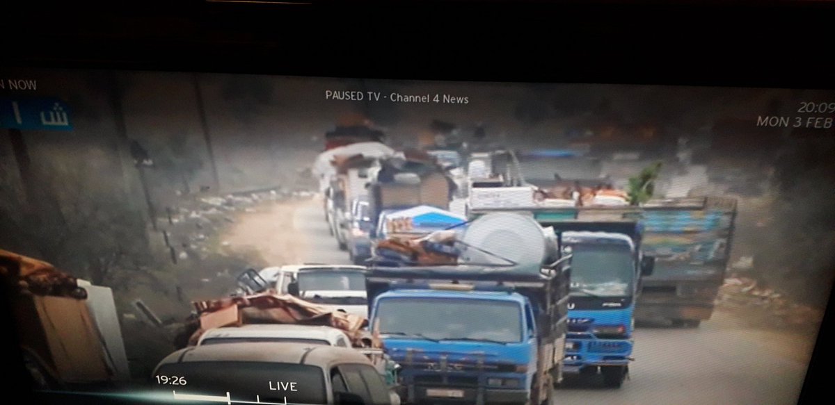 Syria_Irl's tweet photo. 2men,3 women 4 children killed in their rented red van-targeted while they tried 2 flee."More than400 airstrikes&barrel bombs launched bySyria&Russia allies last24 hours.Hundreds of thous fleeing north toTurkey border" but border closed #insideIdlib @Channel4News uncover horror https://t.co/gR7KO6FVmE