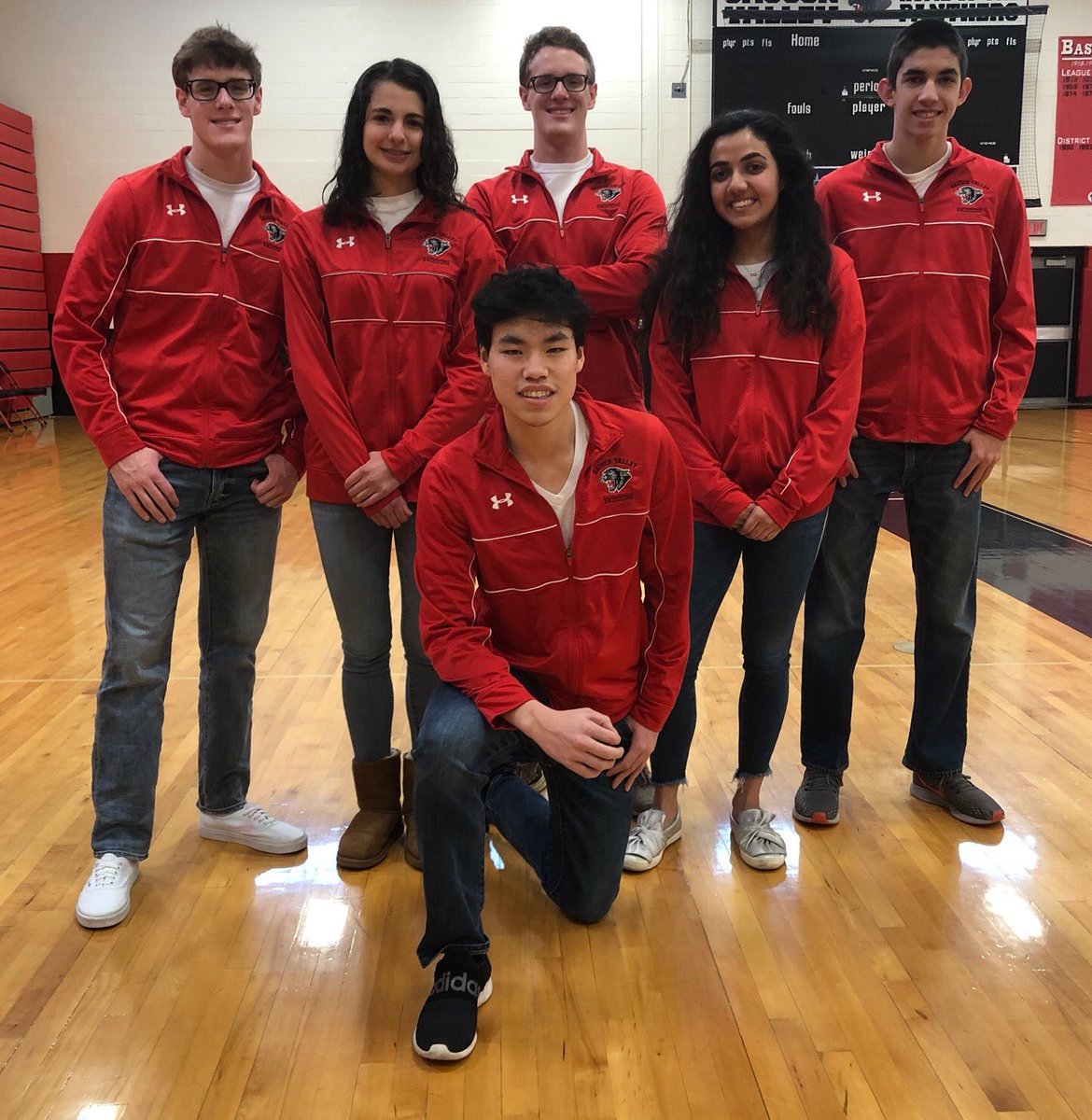 SVPantherPride's tweet photo. Shoutout to the swimming seniors on their Senior Day Meet this past Saturday‼️ Congrats Seran, Malaika, Ryan, Kyle, Chanho, & Joel 🐾🐾 #svswimming #senyas https://t.co/7Z7vS1zBQ1
