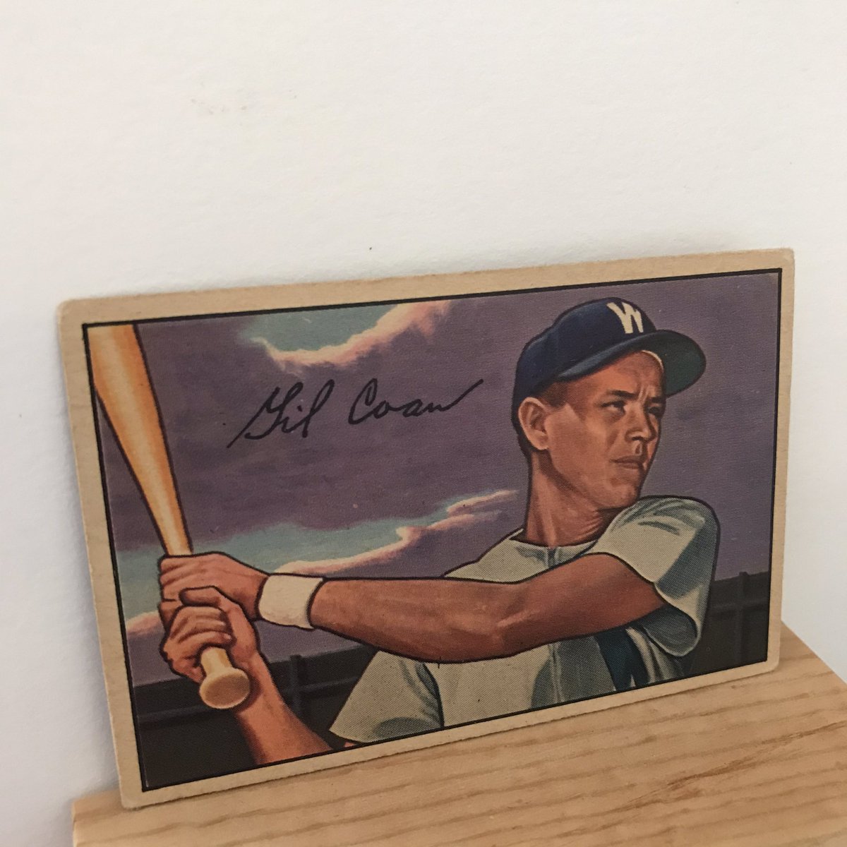 NotMrMoon's tweet photo. Born in Monroe N.C., Gil Coan is immortalized in this beautiful 1952 Bowman. #WhatACard https://t.co/iAvee0t9x0