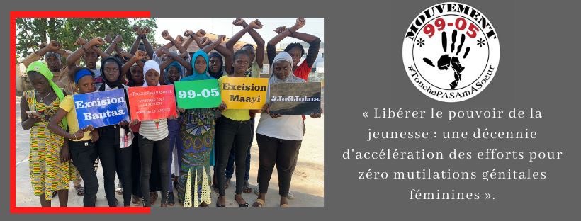 Paroleaujeunes's tweet photo. Mouvement 99-05 #TouchePasAmaSoeur pour l’application de loi contre l’excision @Macky_Sall @MFFG_SN #YouthEndFGM @usanteplus @aicha_manga @AmbCanSenegal @UNFPA_WCARO @mabinguengom1 @UN_Women @unicefsenegal @viberadiosn @petitpmn @Publicheikh @sylviediack @RacineKasse @OnuSenegal https://t.co/EvfUzbK20a