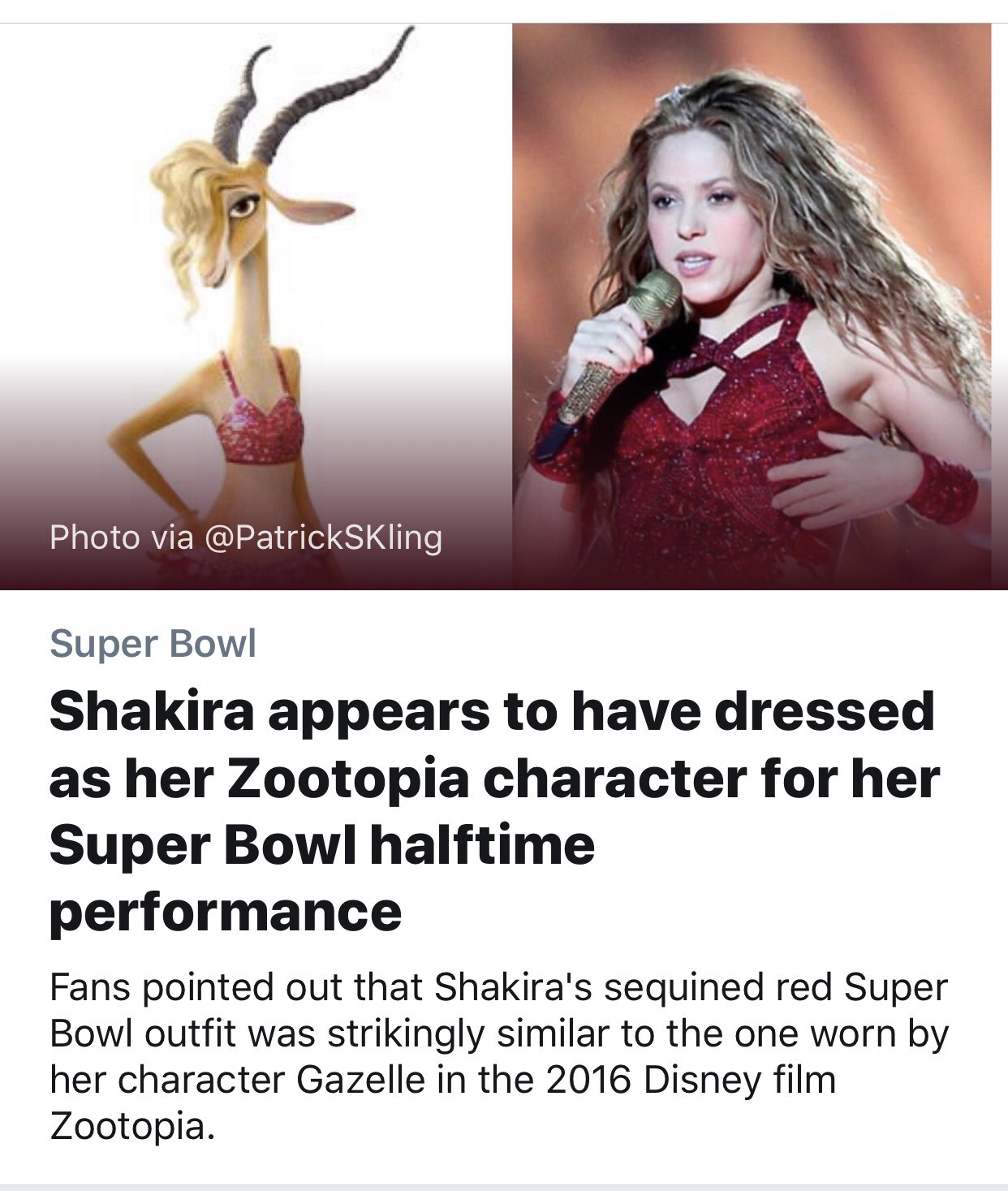 Chris Sawyer On Twitter If Shakira Wanted To Dress As Her Fursona She Should Have At Least Performed Try Everything