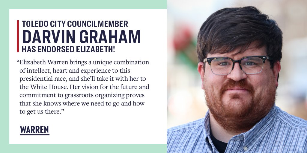 Darvin Graham endorses Elizabeth Warren.