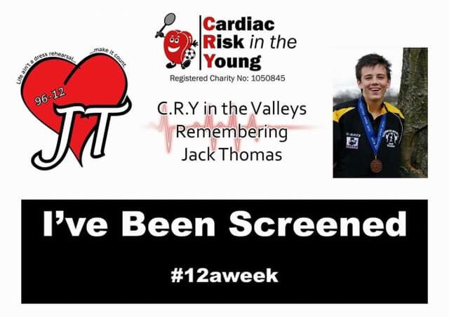 junethomas1's tweet photo. A screening session will be carried out by @CRY_UK in Oakdale on Saturday 8th February in memory of my son Jack Thomas @suupjack ♥️8th year Anniversary of his death on 12th February💔😢 #HeartMonth #RaiseAwareness #12aweek https://t.co/1K6EV3CHbk