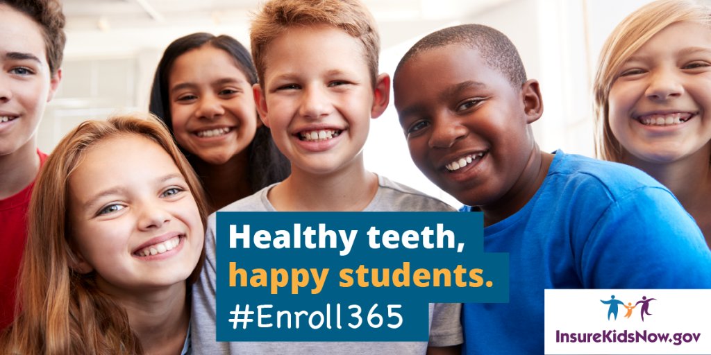 Healthy Teet, happy students. #Enroll365