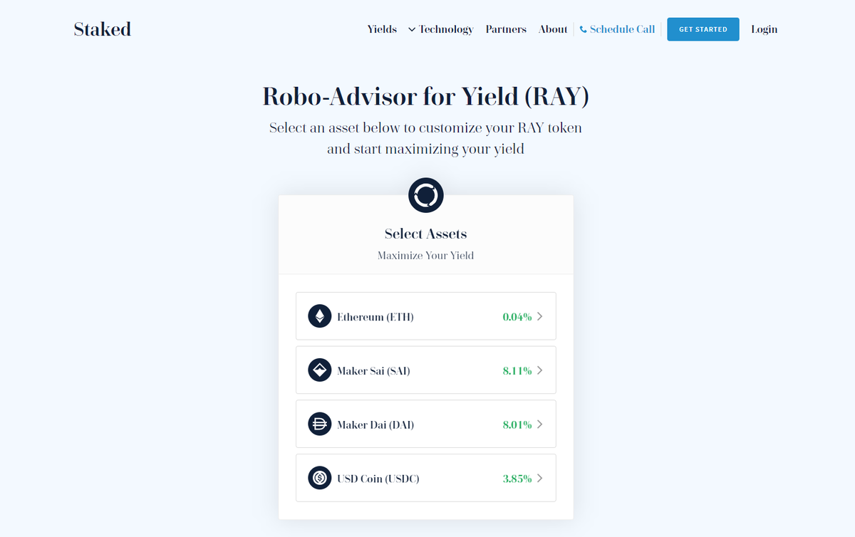 RAY (Robo-Advisor for Yield) tweet media