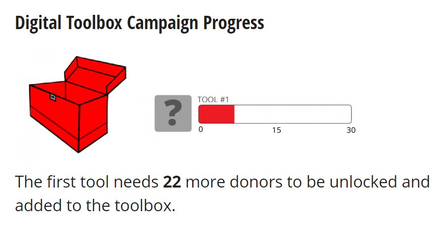 skillsontario's tweet photo. Only 22 donors left to unlock the tool!

Please donate to our #FillTheToolbox fundraising campaign 🧰 Every amount helps!

https://t.co/jHoVpY3oLV https://t.co/gWaf5OOp0J