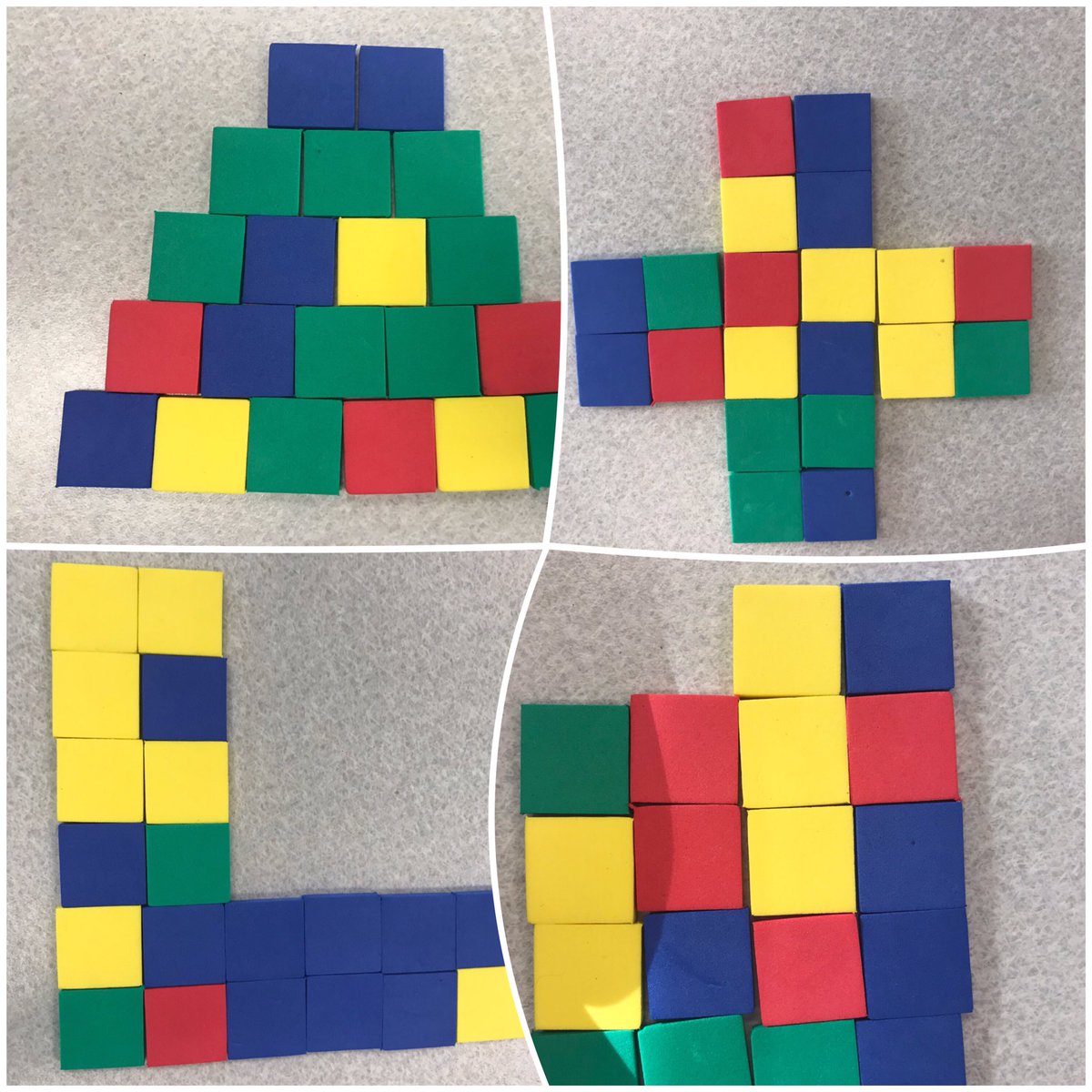 Knappers3rd's tweet photo. Exploring area #squareunits 🟫🟩🟦🟪⬛️🟨🟧🟥 @HortonsCreekES https://t.co/qWWmcTUZmg