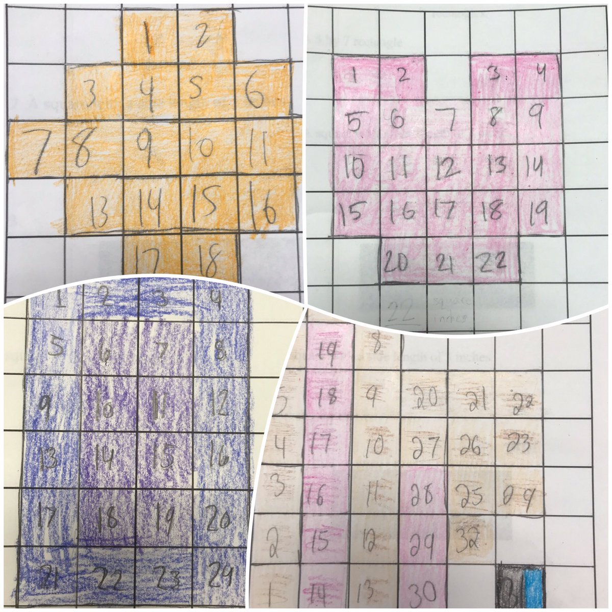 Knappers3rd's tweet photo. Exploring area #squareunits 🟫🟩🟦🟪⬛️🟨🟧🟥 @HortonsCreekES https://t.co/qWWmcTUZmg