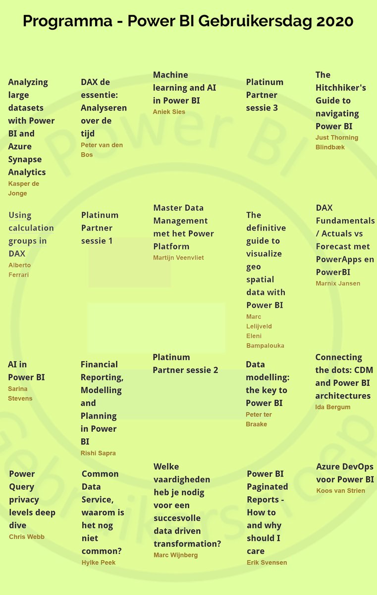 GetResponsive's tweet image. Het programma van de #PowerBI #Gebruikersdag is bekend. Wij zijn trots om Gold Partner te zijn van dit mooie event, waar 900 fans verwacht worden. 26-28 mrt, #jaarbeurs #Utrecht. #zinin #pbig