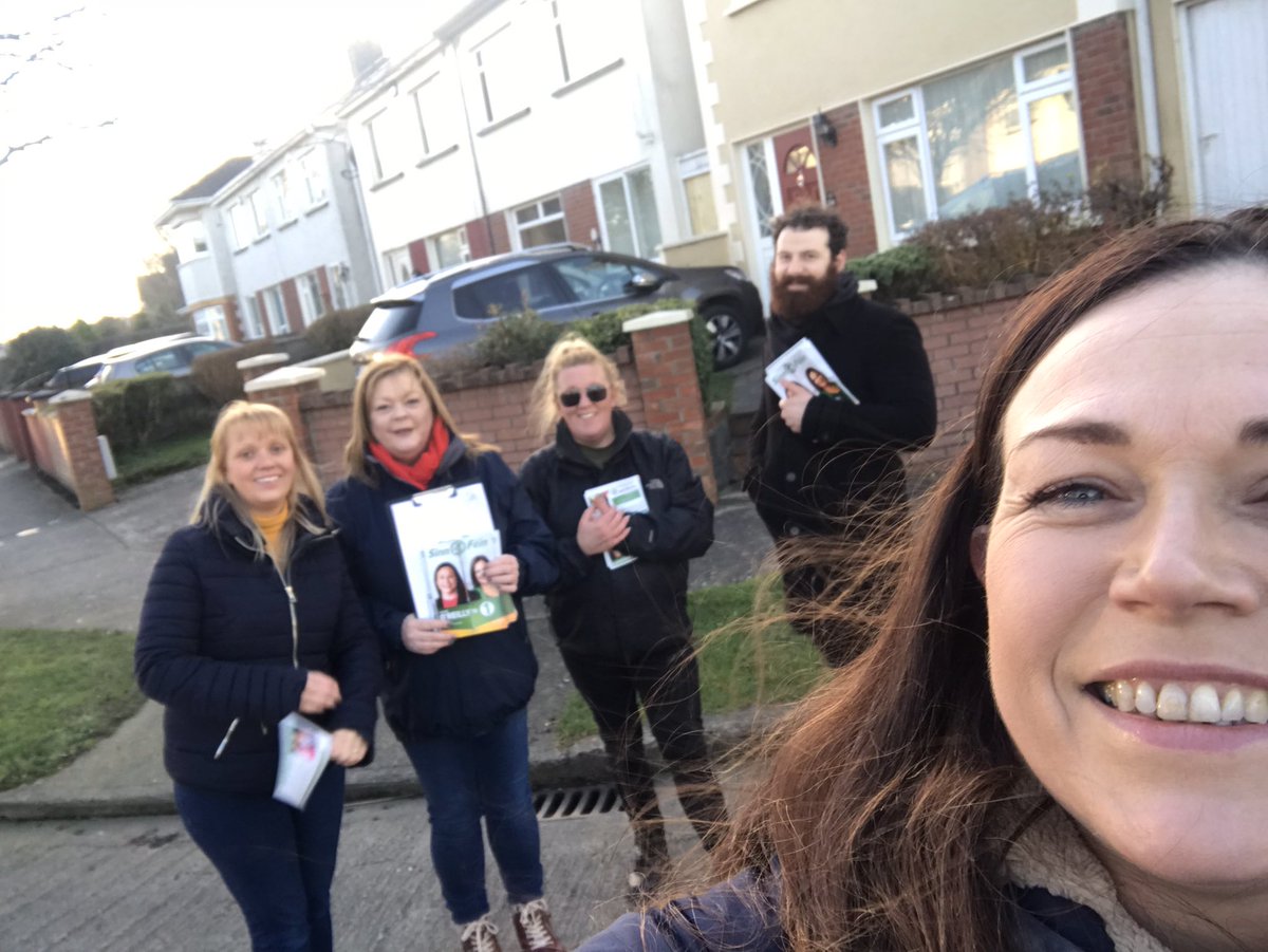 loreillysf's tweet photo. Teams out all over #DublinFingal today &amp; this evening Bitter cold out but sure we’d a lovely warm reception on the doors There is a very clear appetite for real change #GE2020 https://t.co/Prvo4ZFSmh