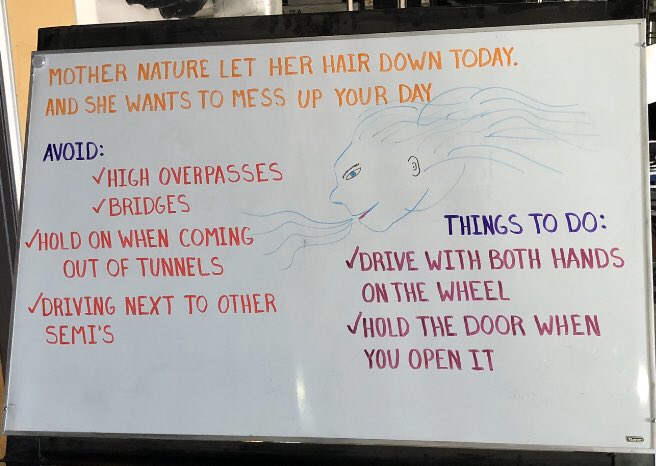 SfecaFeederSfty's tweet image. Watch the wind today. Mother Mother nature is going to test you today. Show her that you’re the professional driver who you are. @Henry_J_UPSER @FrankC28 @sidewayssfeca @DeanDoss4 @CACHFeeder @rodeo_truck @dlautman