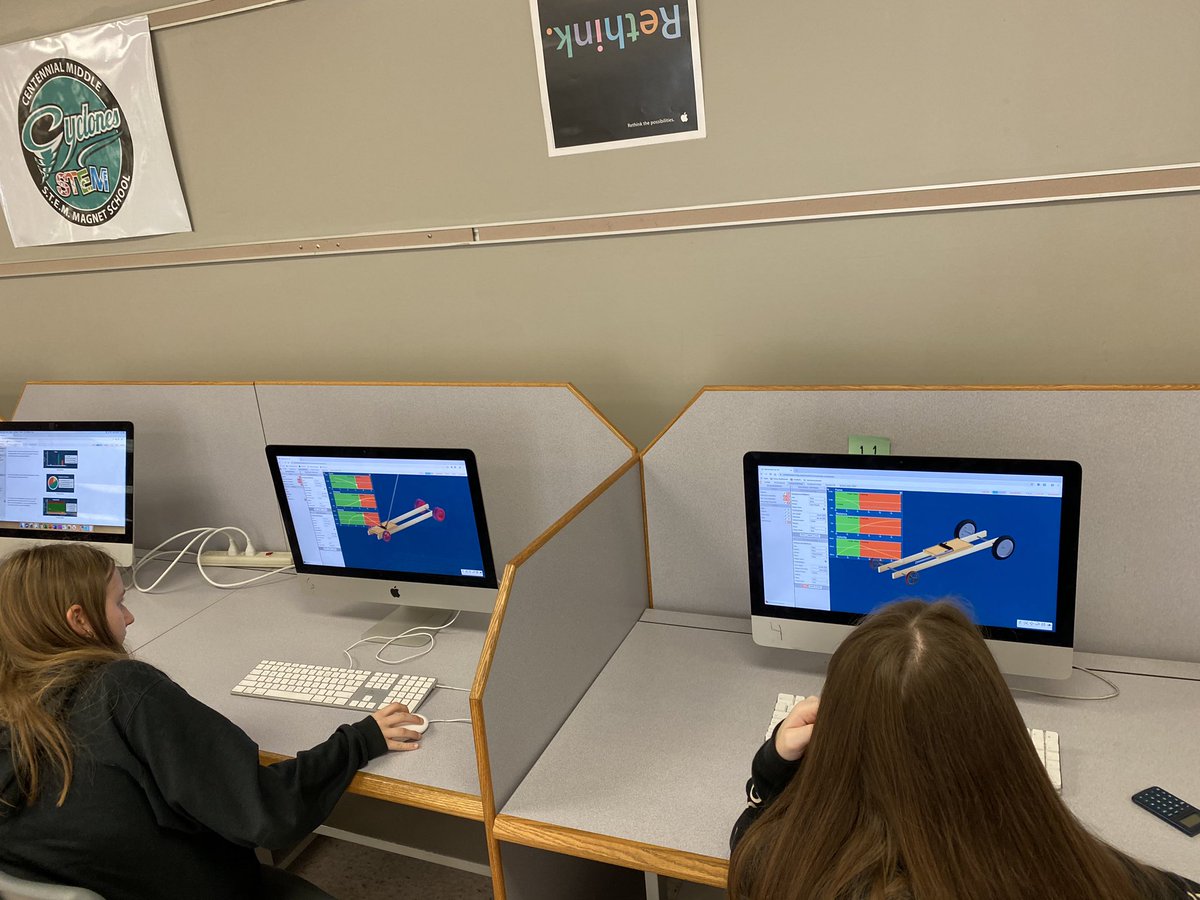 These students built a model on the computer of their plane and then got to cut and construct it! Some students are now constructing cars and will use cad/cam to produce a model! <a href="/CENMS/">Centennial Middle STEM Magnet School</a> @PascoCTE
