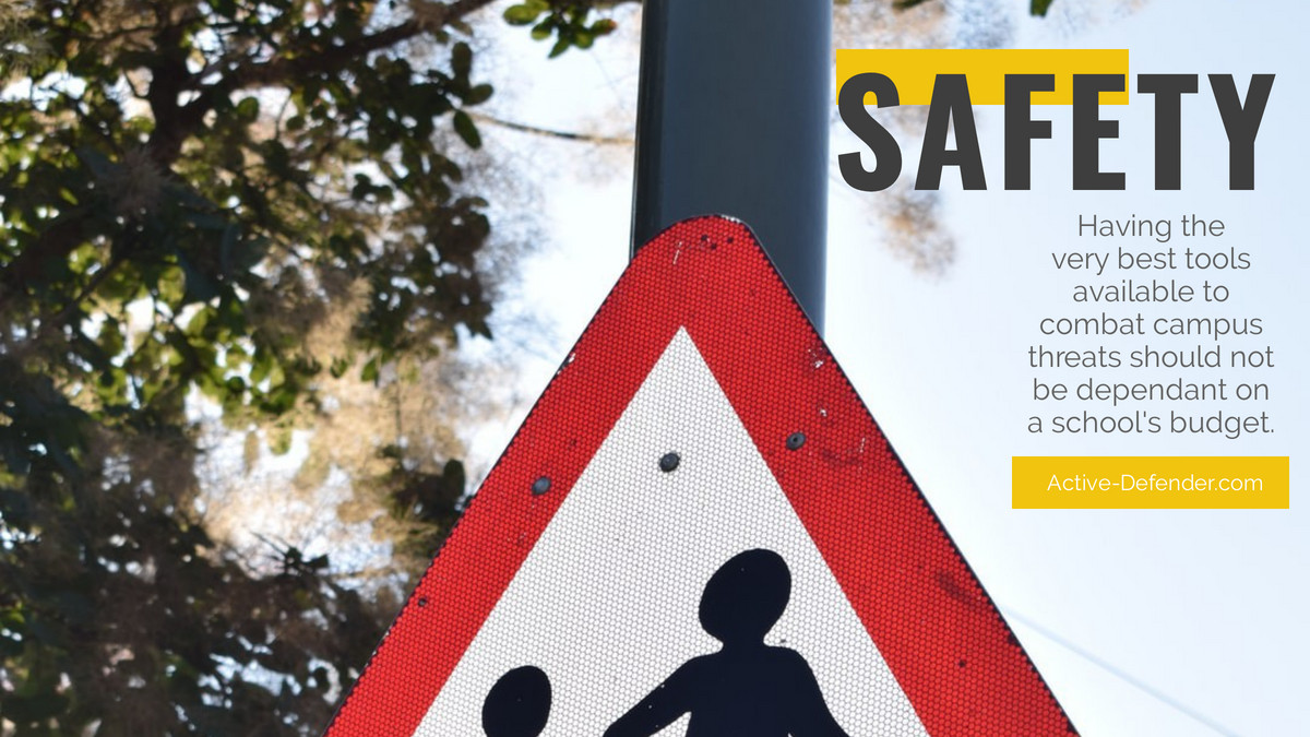 active_defender's tweet photo. At is #activedefender we believe our schools deserve the best!
Having the very best tools available to combat campus threats should not be dependant on a school's budget. https://t.co/735y4Gifie https://t.co/BZfXJdTzXA