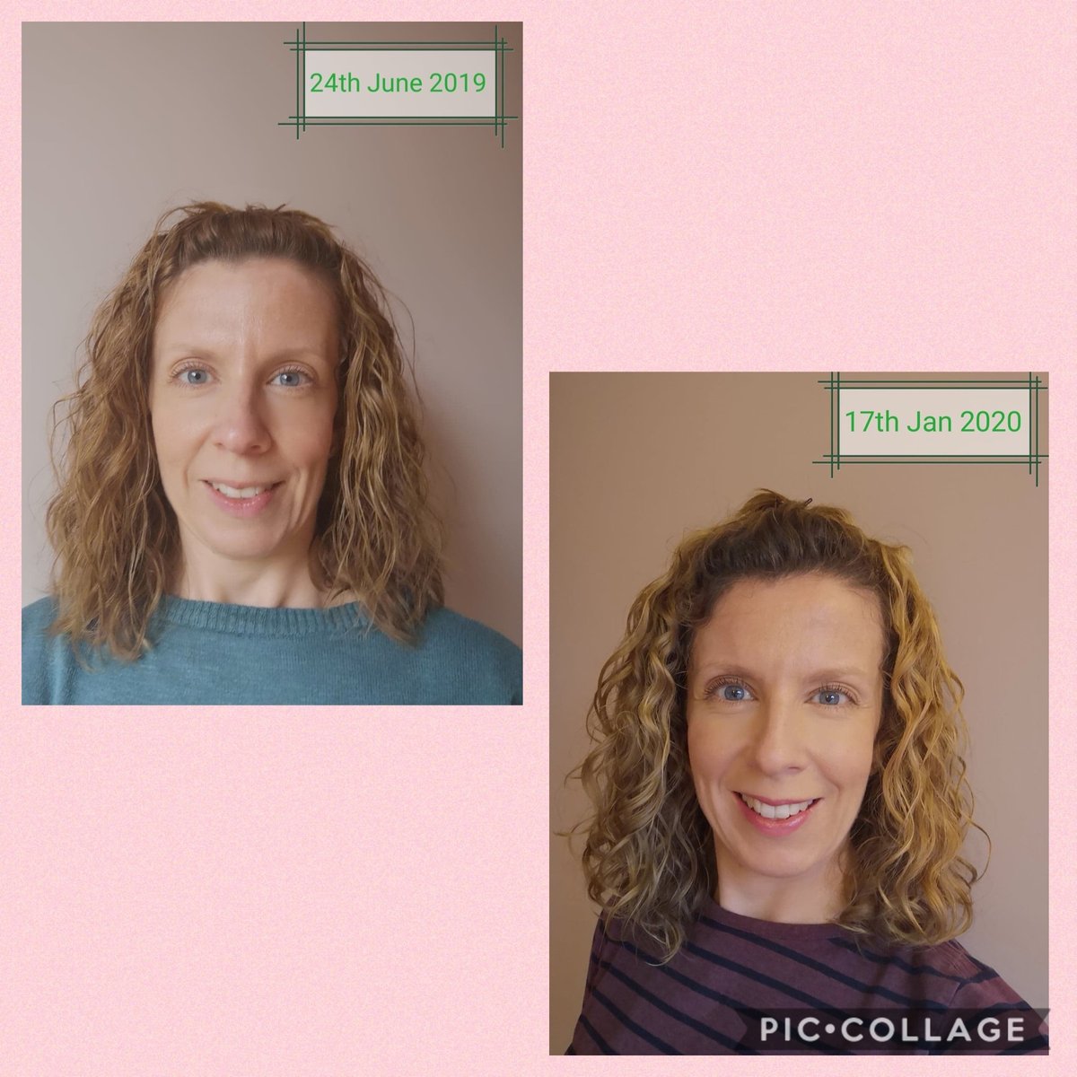 CurlyGirlMethod's tweet photo. Our lovely client June 19 on the left and now January2020 on the right! 
#transformyourcurls #curlyproduct #giftforcurls #curltype #curls #curlcommunity #hairgoals #curlsofinstagram #curlygirlmethoduk #hairproducts https://t.co/mhm47r6c9c