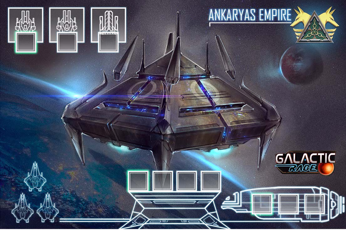 Ankaryas Empire spaceship. Looks like Egyptian pyramids, maybe pyramids are their secret spaceships!!! 💥🛸👽

#tabletopgames #boardgames #boardgamegeek