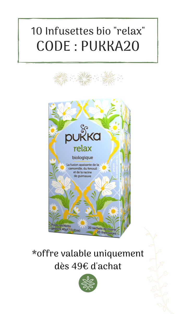 Votre #CADEAU DU MOIS dès 49€ 😘
au choix parmi les 3 codes #promo :
* BN20
* COLO20
* PUKKA20
➡️ bit.ly/2qmF8u1