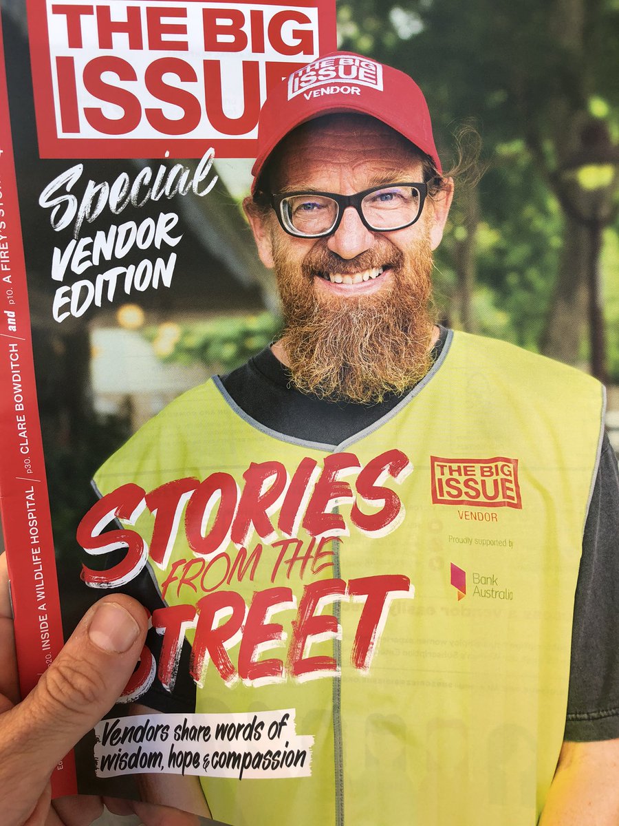 cjanewton's tweet photo. Bought my @thebigissue from @davidatkincbus today. Great effort and great cause. Was too shy to get a selfie with him! #VendorWeek #ceoatwork https://t.co/8CQPRSSV5A