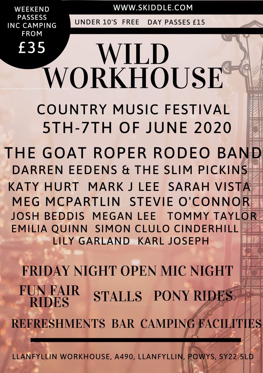 Tickets go on sale 29th of February #musicfestival #countrymusic #America #Livemusic #Summer2020