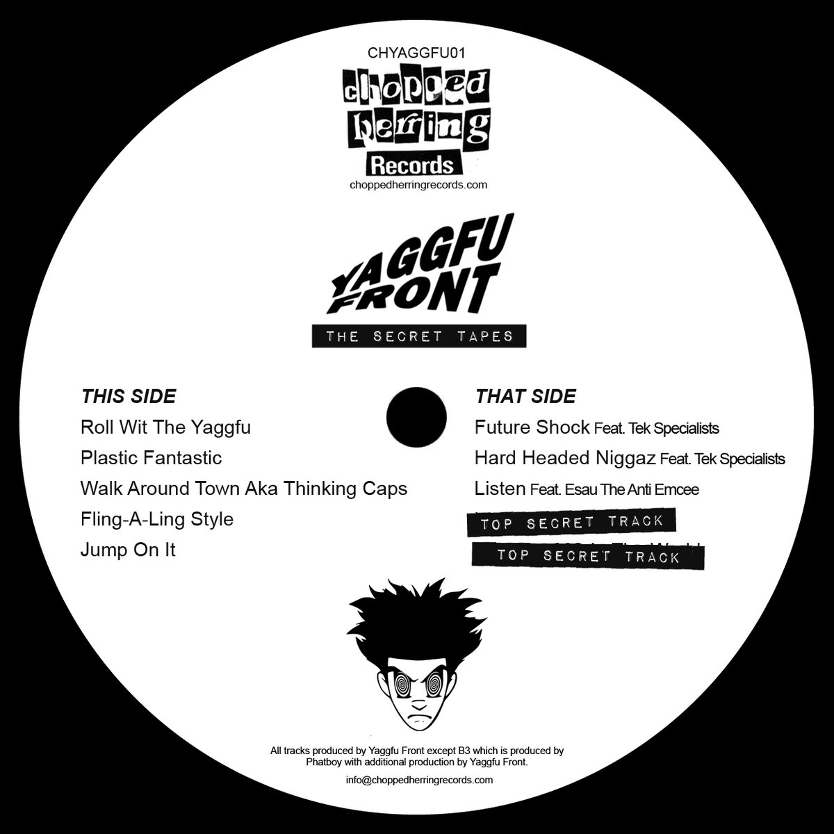 OH SHIT - IT'S THE YAGGFU FRONT!!!
1991-2001
LIMITED VINYL
CHOPPED HERRING RECORDS
<a href="/YAGGFUFront/">YAGGFU Front</a>