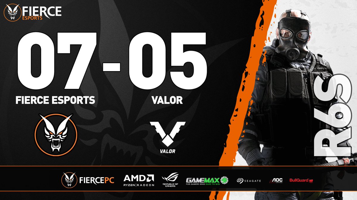 FierceEsports's tweet photo. [#R6] We take our second game of the night in the #CLQualifiers against Valor 🔥🐲

We play against Audacity next! https://t.co/B6MiSxYPrJ