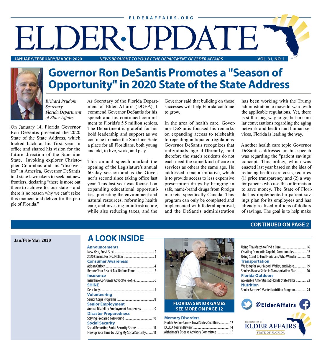 elderaffairs's tweet photo. The #ElderUpdate is now available online! Check out the latest issue below or subscribe to have future issues delivered to your doorstep!
https://t.co/lAid39EgTg https://t.co/4GtILnmgQy
