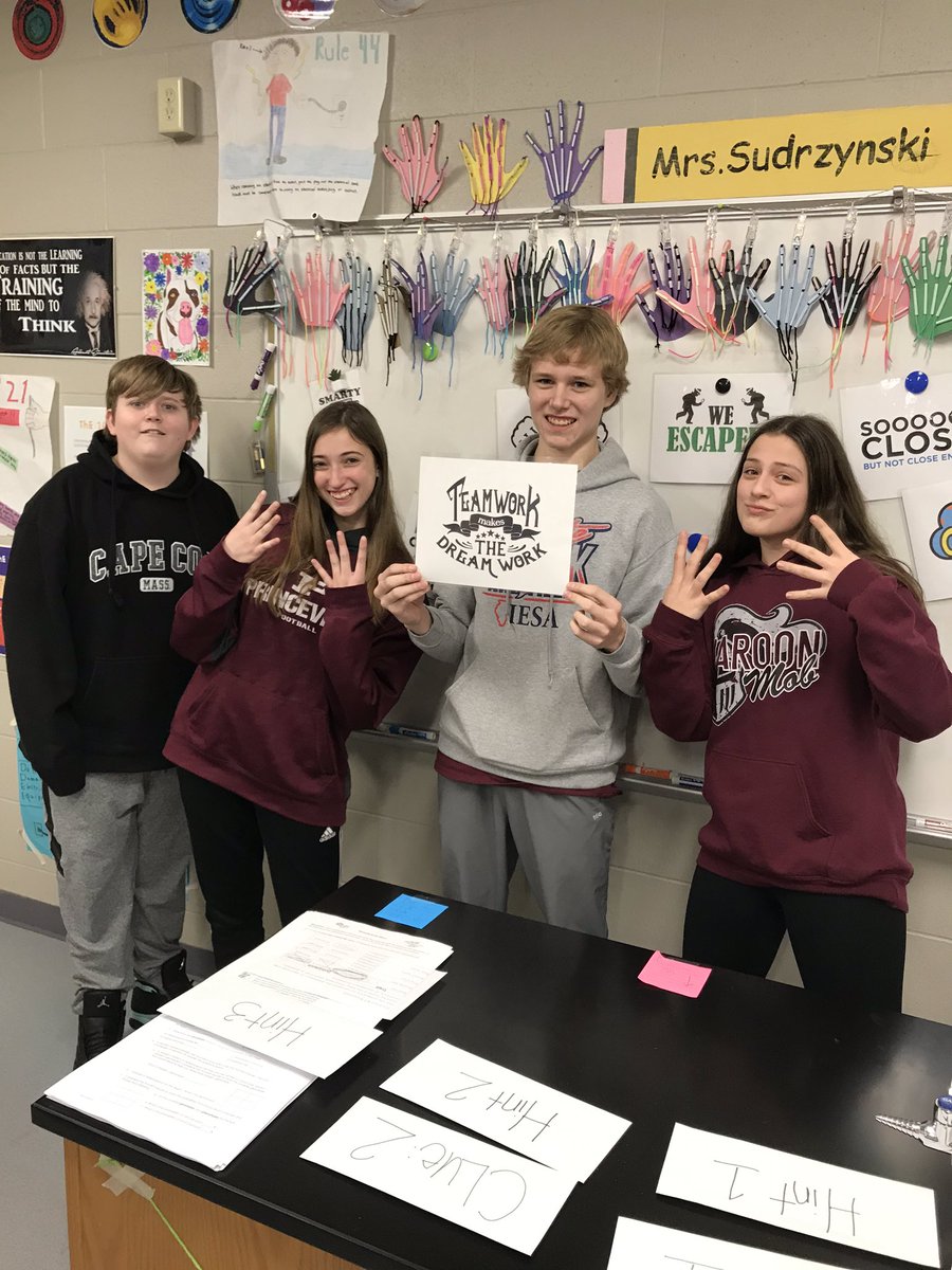 ShmouniS's tweet photo. The competition among these students today was INTENSE! Who would have known these freshmen love to win! #princeslearning #princespride #escaperoom #genetics https://t.co/6wsA3pvN7a