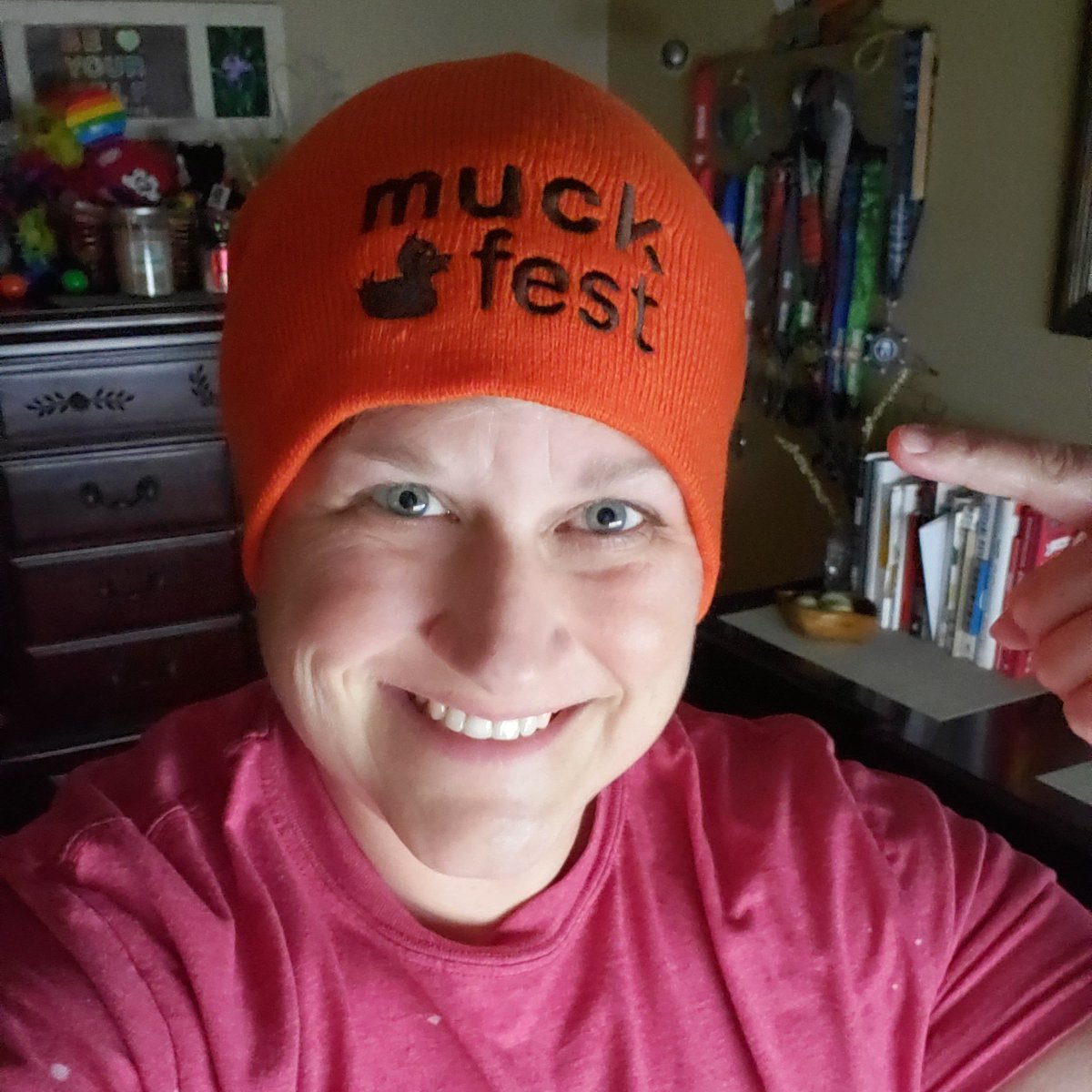 Social4Sarah's tweet photo. Check out what came in the mail today! My snazzy #Muckfest beanie!
#Muckfest Boston I am building my team and coming for you. #LivingWithMS #MSwarrior #MSAwareness 🧡🧡🧡 https://t.co/3YrkKaK6vs