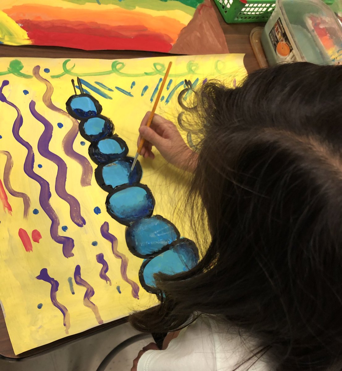 creativity_hive's tweet photo. @thegrisers 4th gr this afternoon @SpicewoodPYP painting our #abstract #HowWeExpressOursleves #swesARTconnection 4th gr Artists and experimenting with non-traditional painting tools Central 💡 “Inquiry leads to discovery and reflection” @rrisdart @ibpyp @TexasIB https://t.co/yb3qhLgL0J