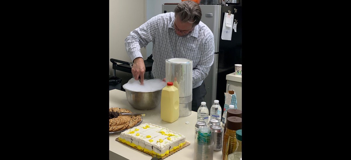 wfuphysics's tweet photo. Enjoying Major/Minor Reception with nitrogen ice cream. Welcome to the Physics Department all new majors and minors! https://t.co/LxpQqHk9qo