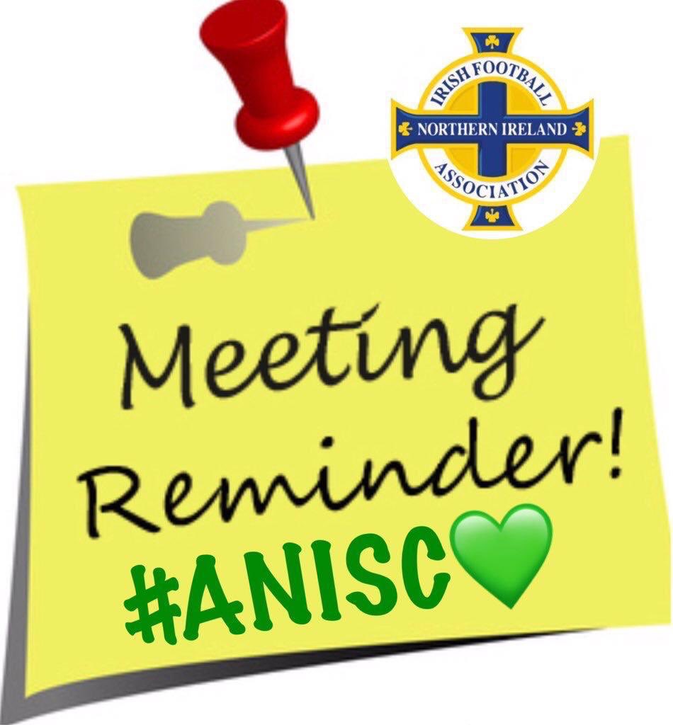 ANISC123's tweet photo. Next Club meeting will take place on Tuesday the 11th @1930 in the Top Of The Town hope to get a good turnout of members #ANISC💚 https://t.co/sIspSiAUXv