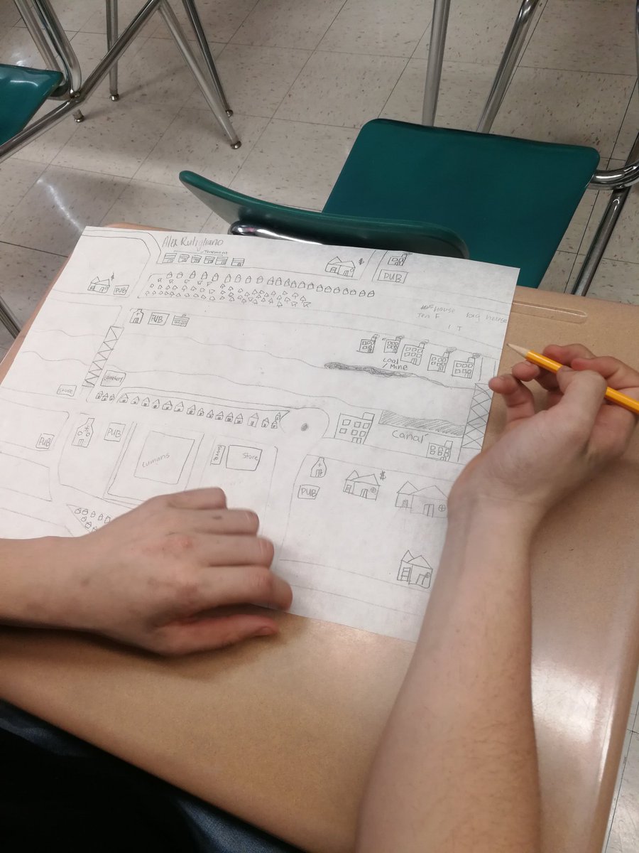 D_Spisak's tweet photo. Environmental Ss played a game today to demonstrate the shift from rural areas to more urban city centers due to the Industrial Revolution. #industrialization #crosscurricular #HistoryinScience https://t.co/rSLMI36Gaf
