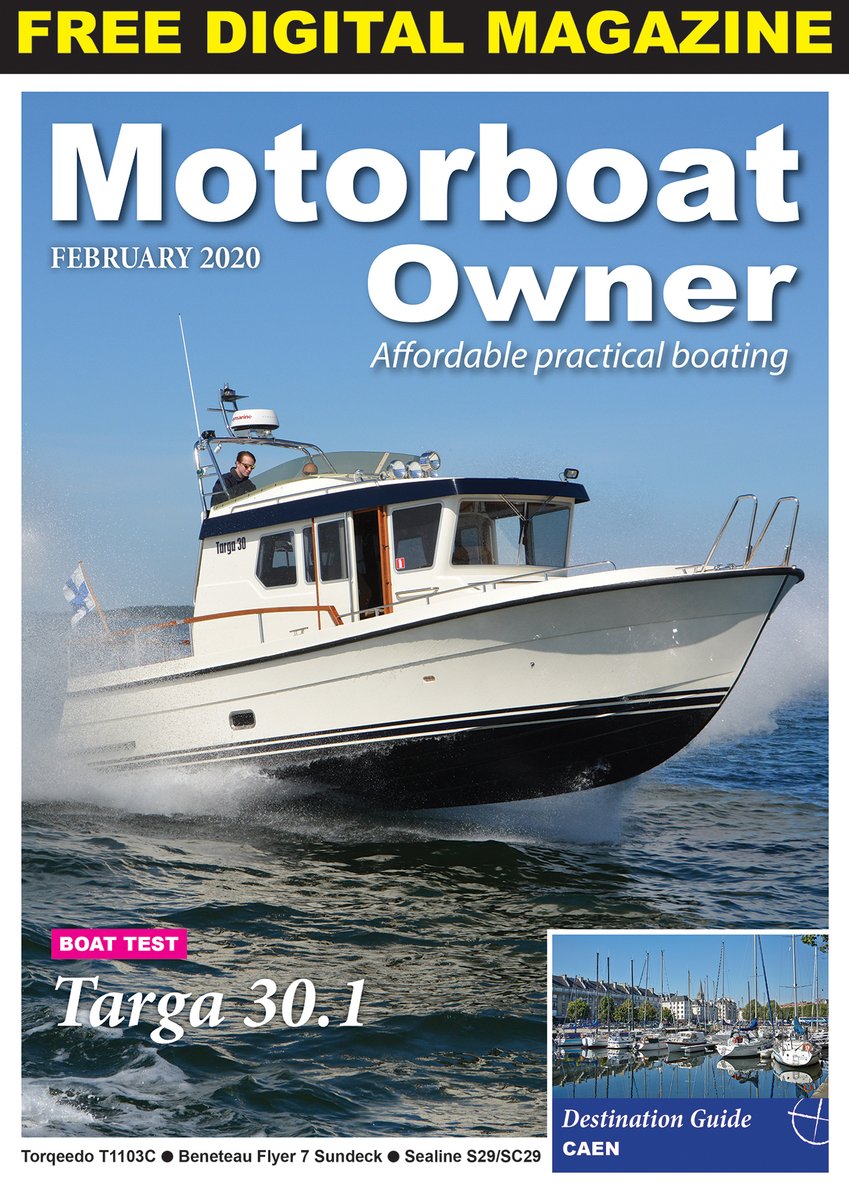 Motorboat_Owner's tweet photo. February is live! Inside, Sealine S29/SC29 used boat guide, Targa 30.1 boat test, Caen destination guide, Volvo Penta sterndrive trim ram overhaul & more. Download your copy now at https://t.co/k3OpdY7cJI #FREEdigitalmagazine https://t.co/kQg5zugctM