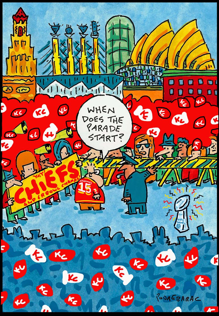 CowtownCharlie's tweet photo. Super Chiefs once more! #Chiefs #KCMO #KCChiefs #Mahomes #SuperBowlLIV #Parade #NFL #kansas #missouri #SuperBowl #SuperBowlChamps #SuperBowl2020 #SuperMonday https://t.co/k0XCVJQAVZ