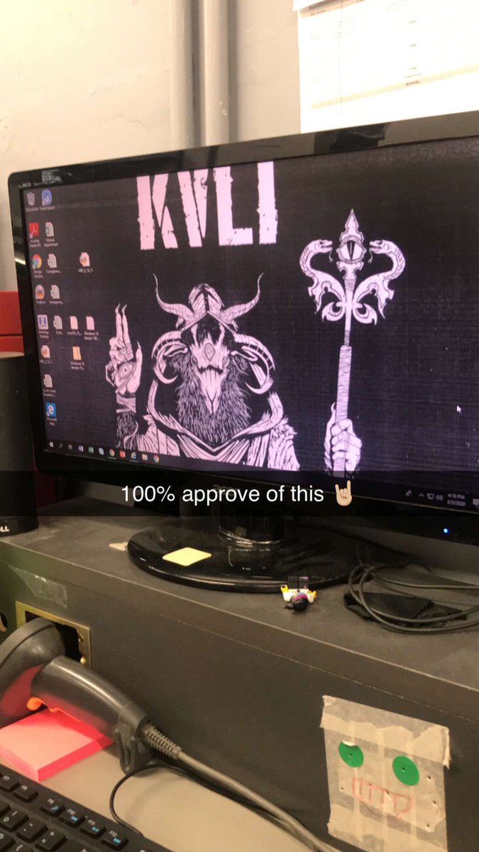 bufferphish's tweet image. when your co workers are as metal as you are &amp;gt;