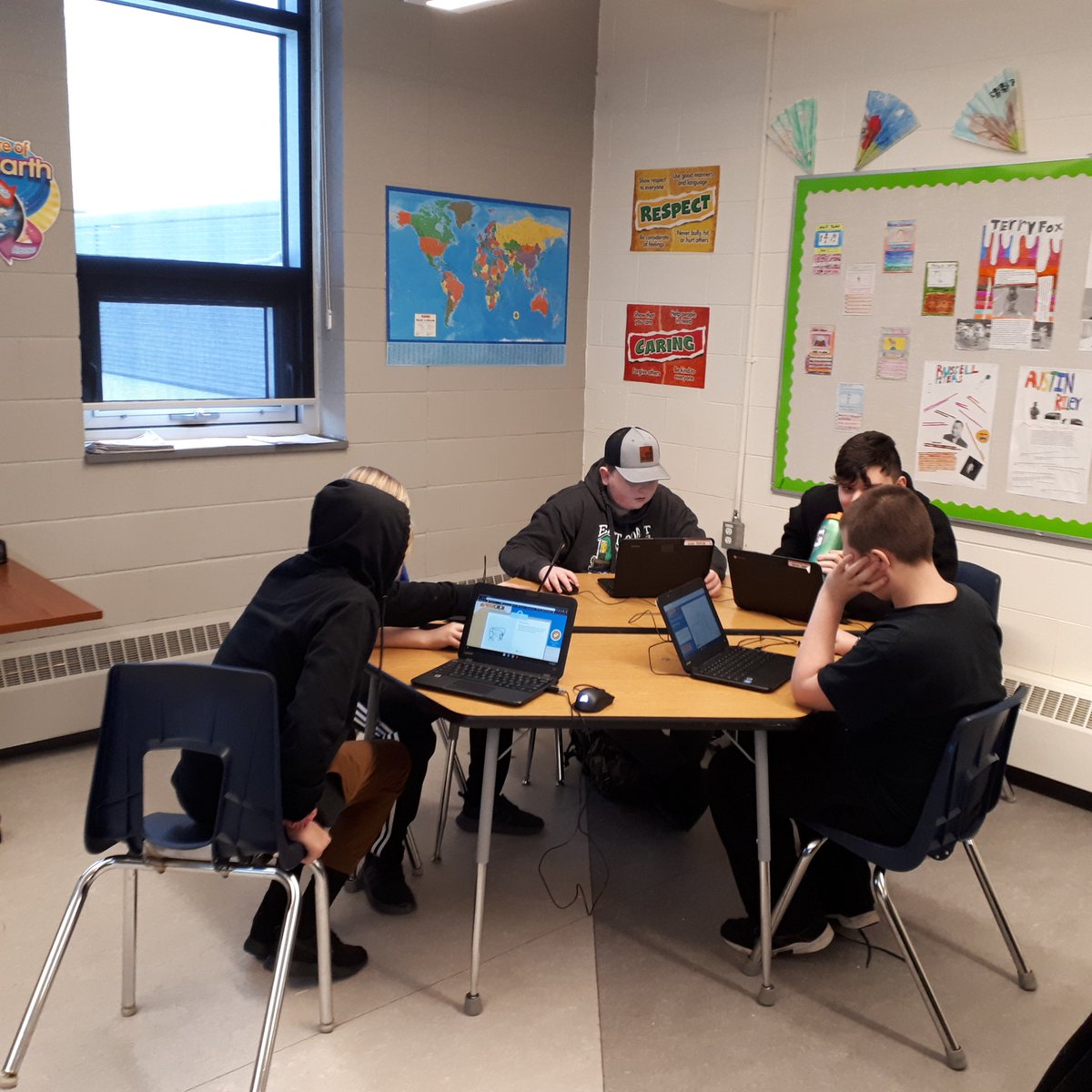 LindaMywaart's tweet image. Understanding words with grade 7/8 K &amp;amp; E Language Arts @CompMinerTweets @FMPSD #wordusage #comprehension