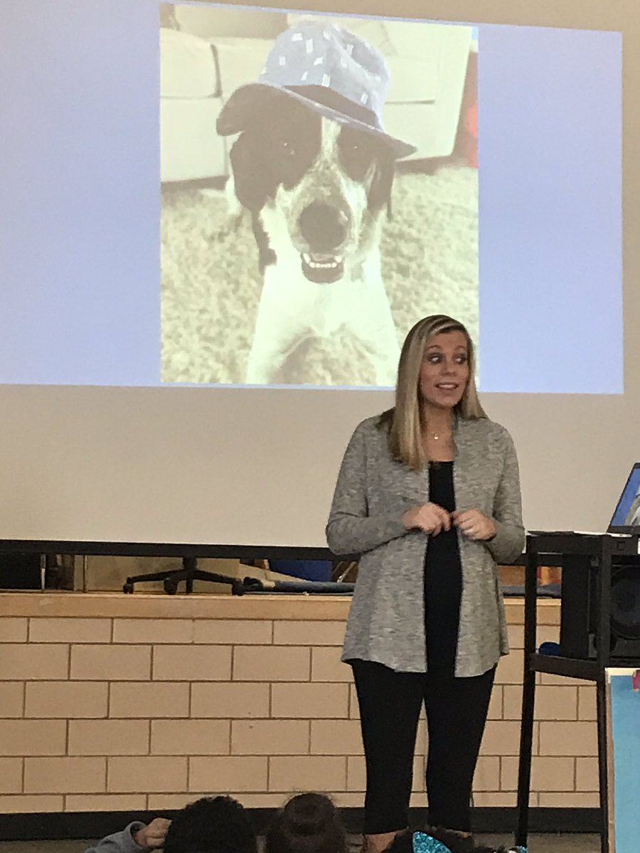MaureenCreitz's tweet photo. Thank you @_pawsandthink author Miranda Mittleman for sharing your inspiration of becoming an author with our Kindergarten students today! @Campfield_ELC @Morrismarijack https://t.co/5HZGFW9eug